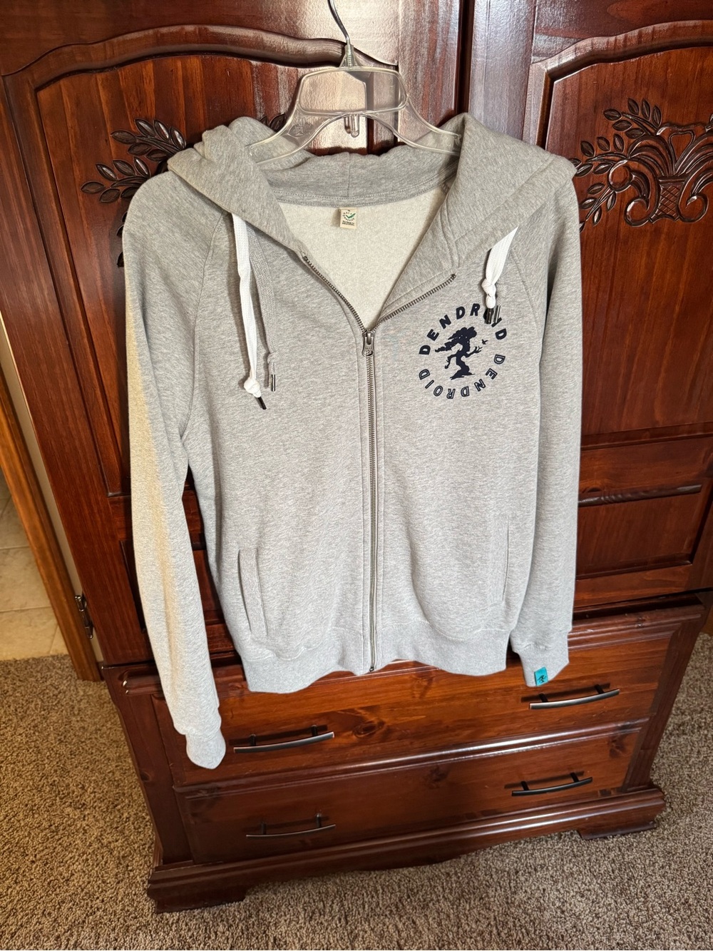 Arborwear Light Gray Full-Zip Performance Hoodie Jacket - double thick- NEW